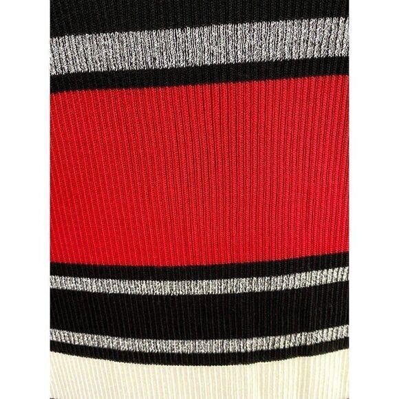 ‎Planet Gold Dress 1X Black Red White Bodycon - Picture 6 of 9